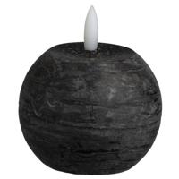 Leen Bakker - LED Kaars Bal - Ø8 Cm - Paraffine - Zwart