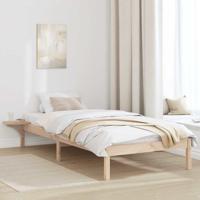 Bedframe met nachttafels Bruin 90 x 190 cm Bruin Bedframe met nachttafels Bruin 90 x 190 cm Bruin