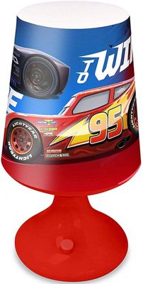 Disney tafellamp Cars jongens 18 cm rood/blauw Disney tafellamp Cars jongens 18 cm rood/blauw