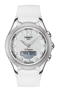 Horlogeband Tissot T075220 / T610035118 Rubber Wit 18mm