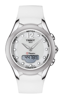Horlogeband Tissot T075220 / T610035118 Rubber Wit 18mm