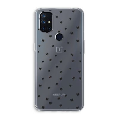 Kleine kattenkopjes: OnePlus Nord N10 5G Transparant Hoesje