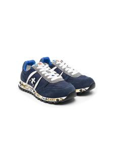 Premiata Kids baskets en daim - Bleu