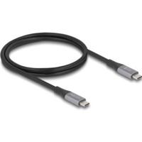 DeLOCK 81191 USB-kabel USB4 Gen 2x2 1 m USB C Zwart, Grijs