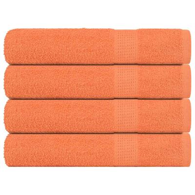 VidaXL Handdoeken 4 st 100x200 cm 360 g/m² 100% katoen oranje