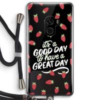 Don't forget to have a great day: Xiaomi Mi Mix 2 Transparant Hoesje met koord