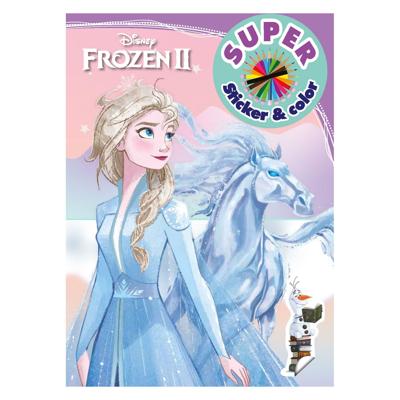 Boek Specials Nederland BV Frozen super sticker & color kleurboek