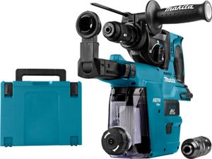 Makita DHR243ZJW 18 Volt combihamer met verwisselbare boorkop met stofafzuiging | zonder accu&apos;s en lader in M-box - DHR243ZJW