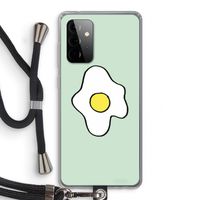 Spiegelei: Samsung Galaxy A72 5G Transparant Hoesje met koord