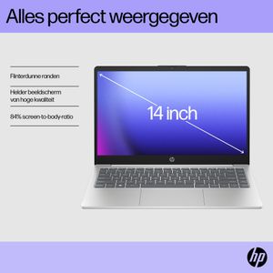 HP 14-ep0030nd Intel® Core™ i3 i3-1215U Laptop 35,6 cm (14") Full HD 8 GB DDR4-SDRAM 256 GB SSD Wi-Fi 6E (802.11ax) Windows 11 Home Zilver