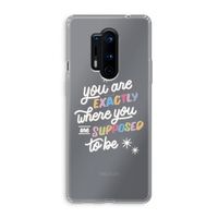 Right Place: OnePlus 8 Pro Transparant Hoesje
