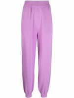 MSGM pantalon de jogging en maille - Violet