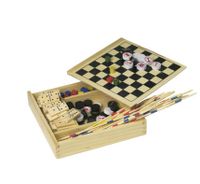 Houten spellenset 5 in 1