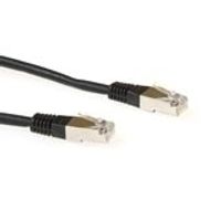 ACT Patchcord SSTP Category 6 PIMF, Black 1.50M netwerkkabel Zwart 1,5 m