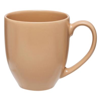 5Five Koffiemokken Venice - 1x stuks - Keramiek - beige - 480 ml - 9 x 11 cm