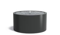 Watertafel Aluminium rond 145x75cm. - thumbnail