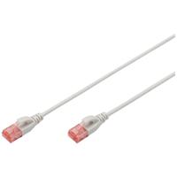 Digitus DK-1617-030S RJ45 Netwerkkabel, patchkabel CAT 6 U/UTP 3.00 m Grijs Halogeenvrij, Vlambestendig, Flexibel, Onafgeschermd 1 stuk(s) - thumbnail