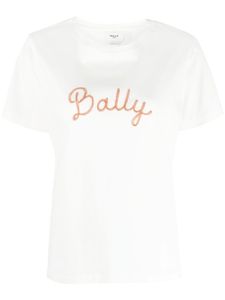 Bally t-shirt en coton à logo brodé - Tons neutres