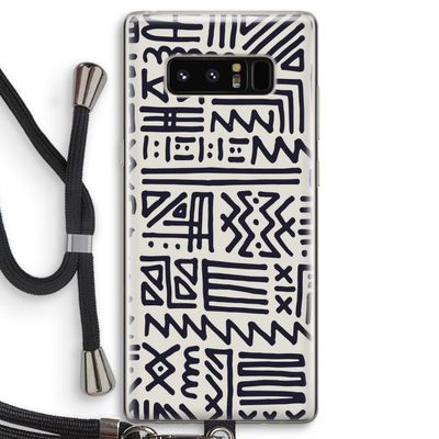 Marrakech print: Samsung Galaxy Note 8 Transparant Hoesje met koord