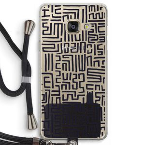 Moroccan Print: Samsung Galaxy A3 (2016) Transparant Hoesje met koord