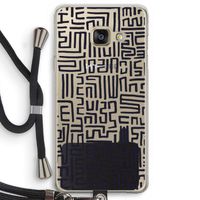 Moroccan Print: Samsung Galaxy A3 (2016) Transparant Hoesje met koord