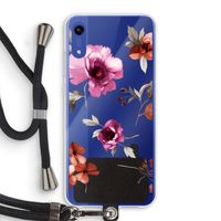 Geschilderde bloemen: Honor Play 8A Transparant Hoesje met koord
