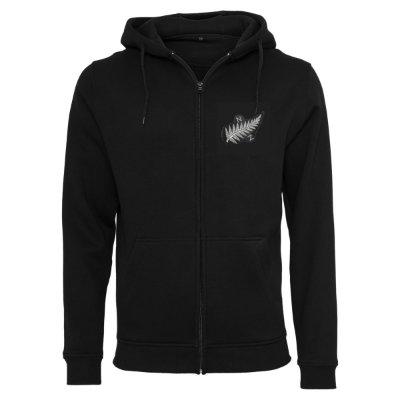 Rugby Vintage - Nieuw Zeeland 1924 Retro Rugby Zip Hoodie - Zwart