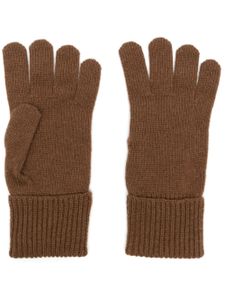 Woolrich gants en cachemire à patch logo - Marron