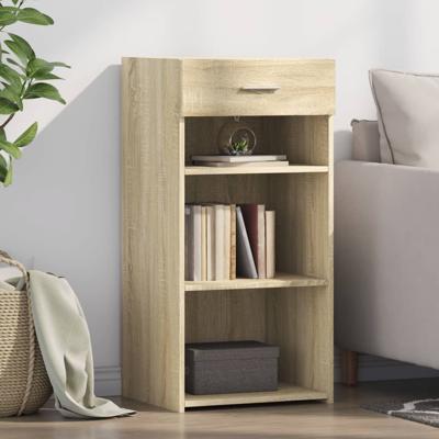 Dressoir 45x42,5x93 cm bewerkt hout sonoma eikenkleurig