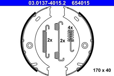 Remschoenset, parkeerrem 03013740152
