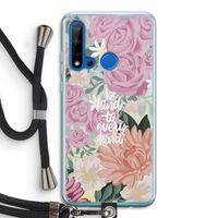 Kindness matters: Huawei P20 Lite (2019) Transparant Hoesje met koord
