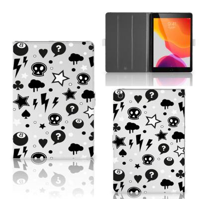 Tablettasje iPad 10.2 2019 | iPad 10.2 2020 | 10.2 2021 Silver Punk Tablettasje iPad 10.2 2019 | iPad 10.2 2020 | 10.2 2021 Silver Punk