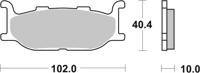 BREMBO Remblokken, voor de moto, Road Gesinterd Metaal 07YA27SA