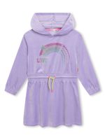 Billieblush robe strassée à capuche - Violet