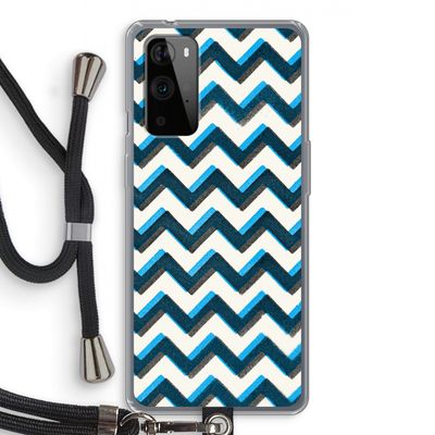 Onderbroken lijn: OnePlus 9 Pro Transparant Hoesje met koord