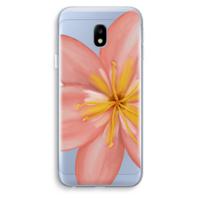 Pink Ellila Flower: Samsung Galaxy J3 (2017) Transparant Hoesje - thumbnail