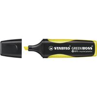 Markeerstift stabilo green boss 6070/24 geel | 10 stuks