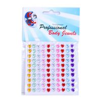Body juwelen hartjes 100 stuks
