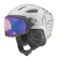 Bolle V-Ryft Mips Phantom Blue Lens Cat 1 To 3 Helm White Pearl Shiny S 52-55