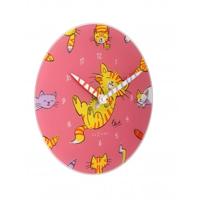 NeXtime klok 8810 tickle my tummy, ø30 cm, wall, pink/ multi-color NeXtime klok 8810 tickle my tummy, ø30 cm, wall, pink/ multi-color