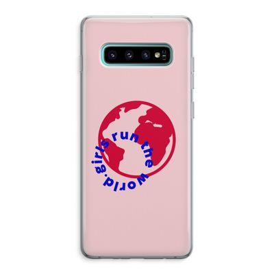 Run The World: Samsung Galaxy S10 Plus Transparant Hoesje