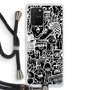 Vexx Black Mixtape: Samsung Galaxy S10 Lite Transparant Hoesje met koord