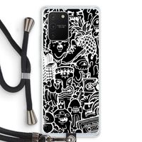 Vexx Black Mixtape: Samsung Galaxy S10 Lite Transparant Hoesje met koord