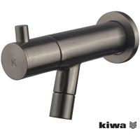Wiesbaden Amador Koudwaterkraan Gunmetal - Muurbevestiging - Kiwa Gecertificeerd