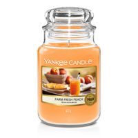 Yankee Candle Farm Fresh Peach kaars Cylinder Perzik Oranje 1 stuk(s) - thumbnail