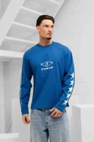 Off The Pitch Pro Raw Edge Longsleeve Shirt Heren Blauw - Maat XXL - Kleur: Blauw | Soccerfanshop