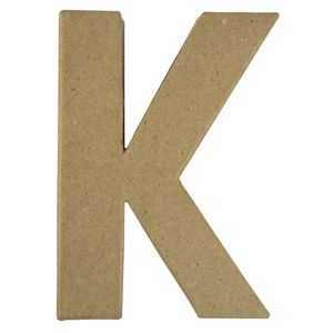 Papier mache letter K