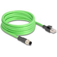 Delock 80429 RJ45 / M12 Netwerkkabel, patchkabel SF/UTP 5.00 m Groen 1 stuk(s)