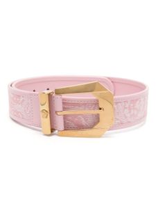 Versace ceinture Medusa Heritage en cuir - Rose