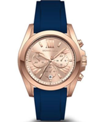 Horlogeband Michael Kors MK2650 Silicoon Blauw 22mm